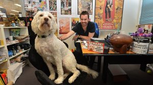 Fly Dog at work, in the Herald Sun.