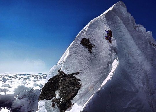The Hillary Step. Pic by Doug Scott.  